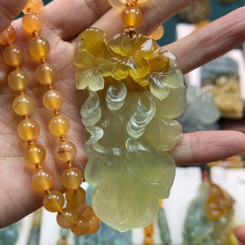 岫玉挂件未镶嵌挂件