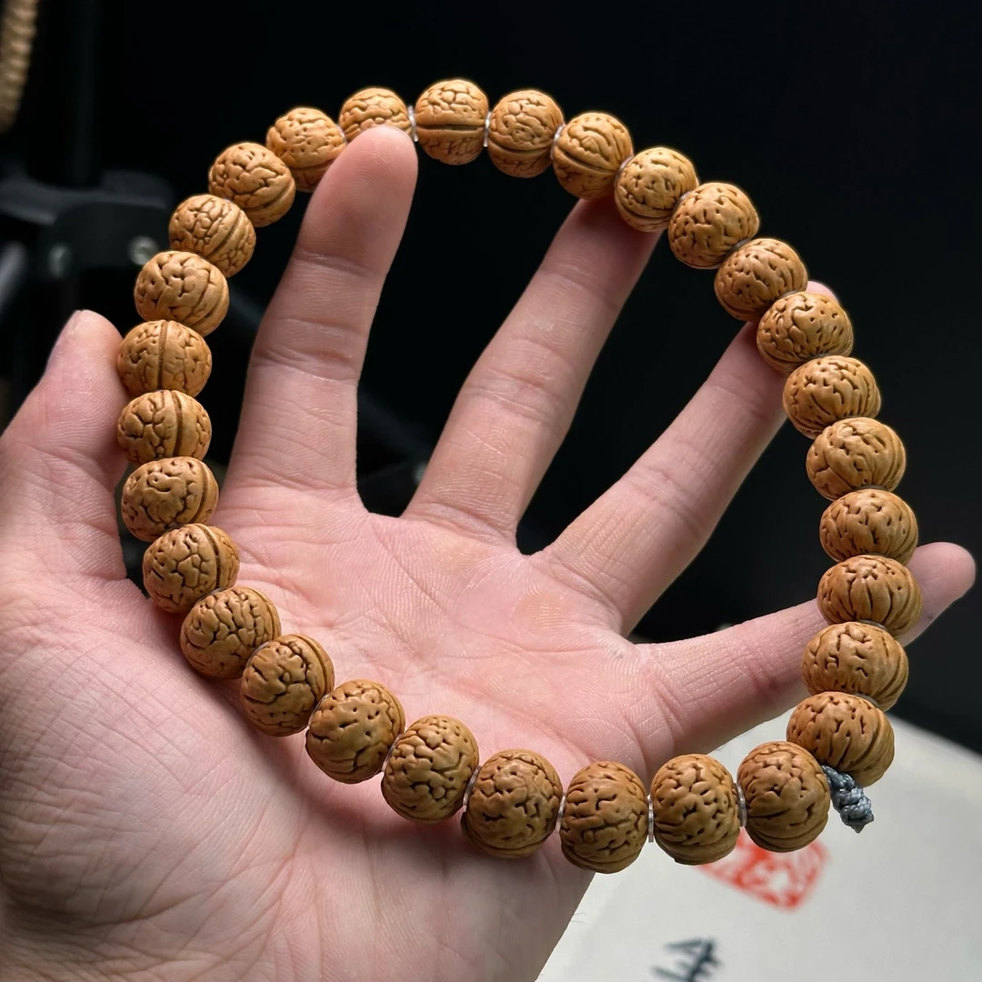 桃核珠串矮桩飞碟磨盘桃核 18mm左右