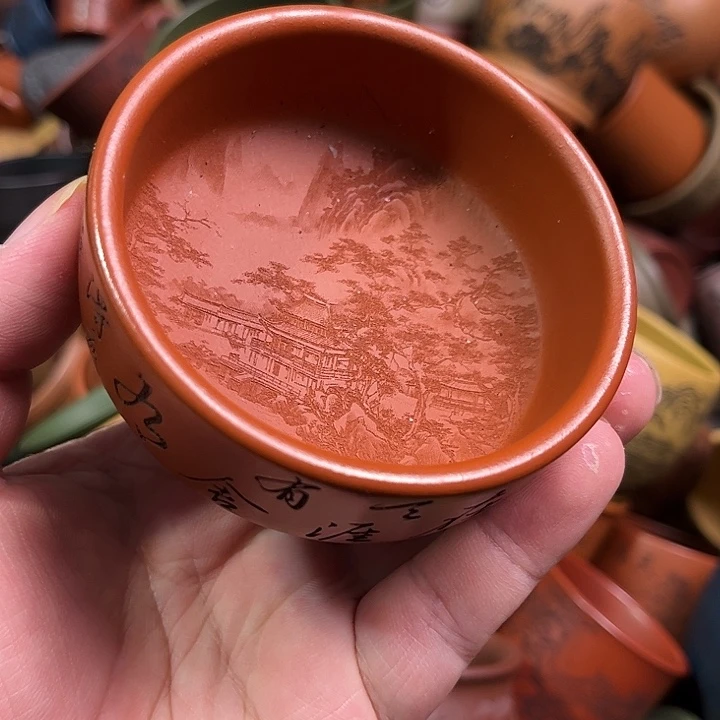紫砂茶杯全手工紫砂主人杯