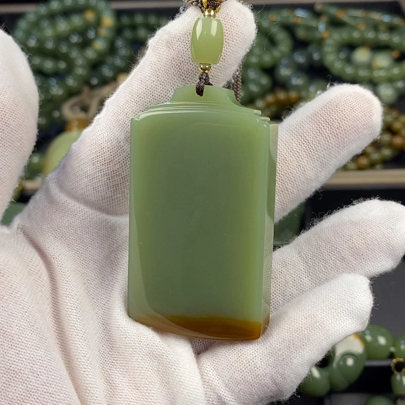 【闪购商品】颈饰未镶嵌岫岩河磨玉（透闪石质玉）浮***8