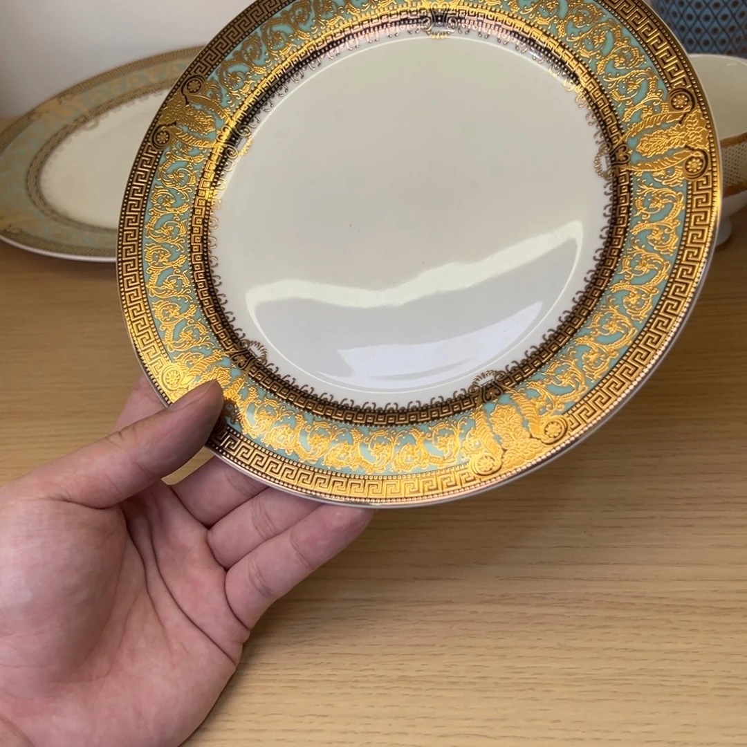 瓷片8寸平盘两个一单