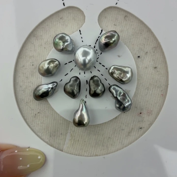 海水珍珠裸珠海水珍珠大溪地keshi裸珠