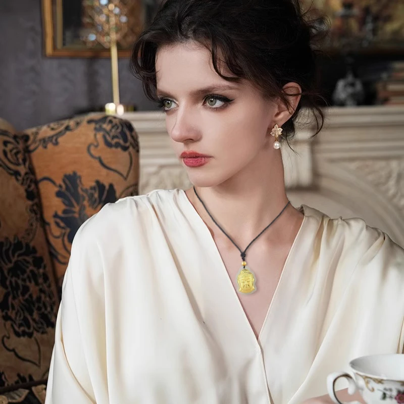 古法雕刻佛头时尚新款挂饰送女友生日礼物