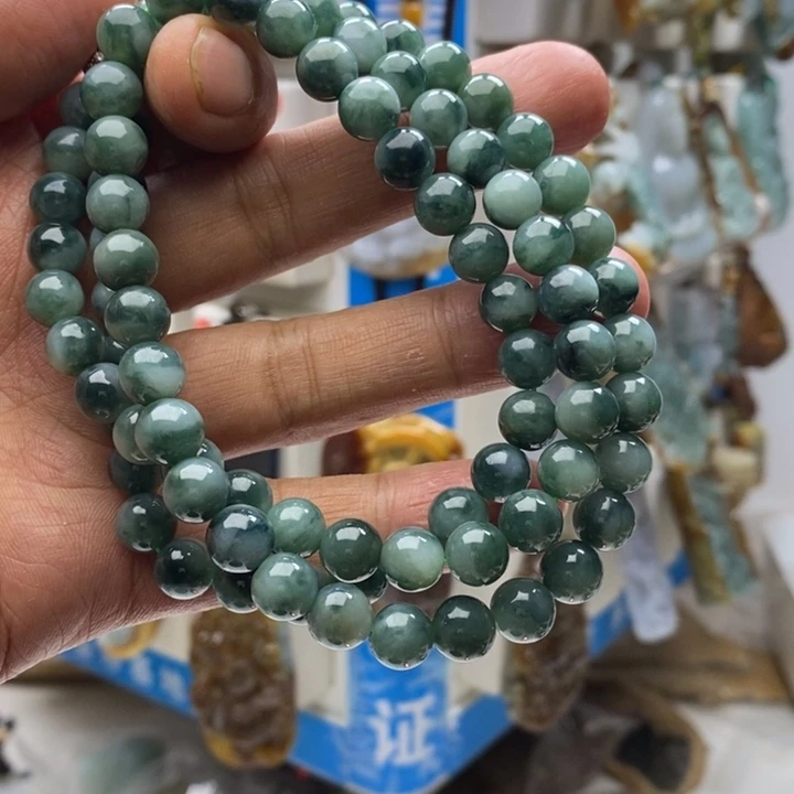 颈饰未镶嵌翡翠珠链