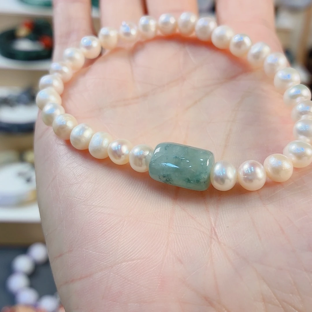 翡翠未镶嵌手链手串