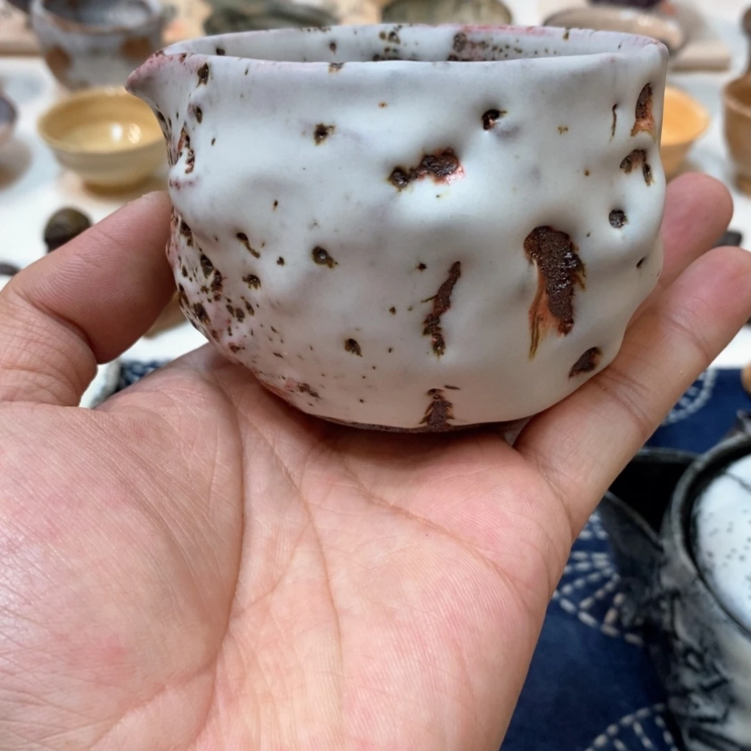 柴烧侘寂粗陶茶具