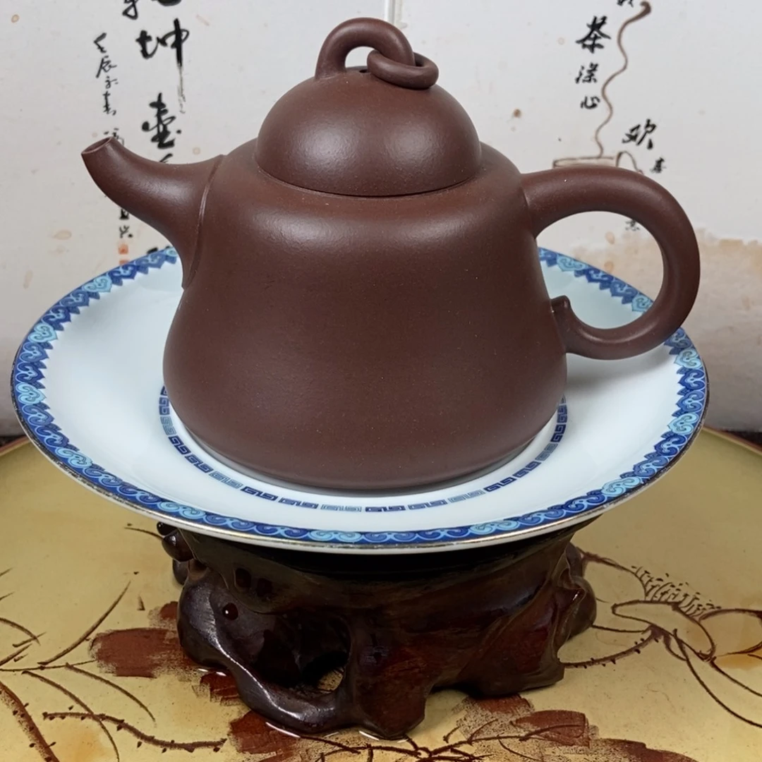 紫砂茶壶阿*五号井底槽清老母亲制作容量