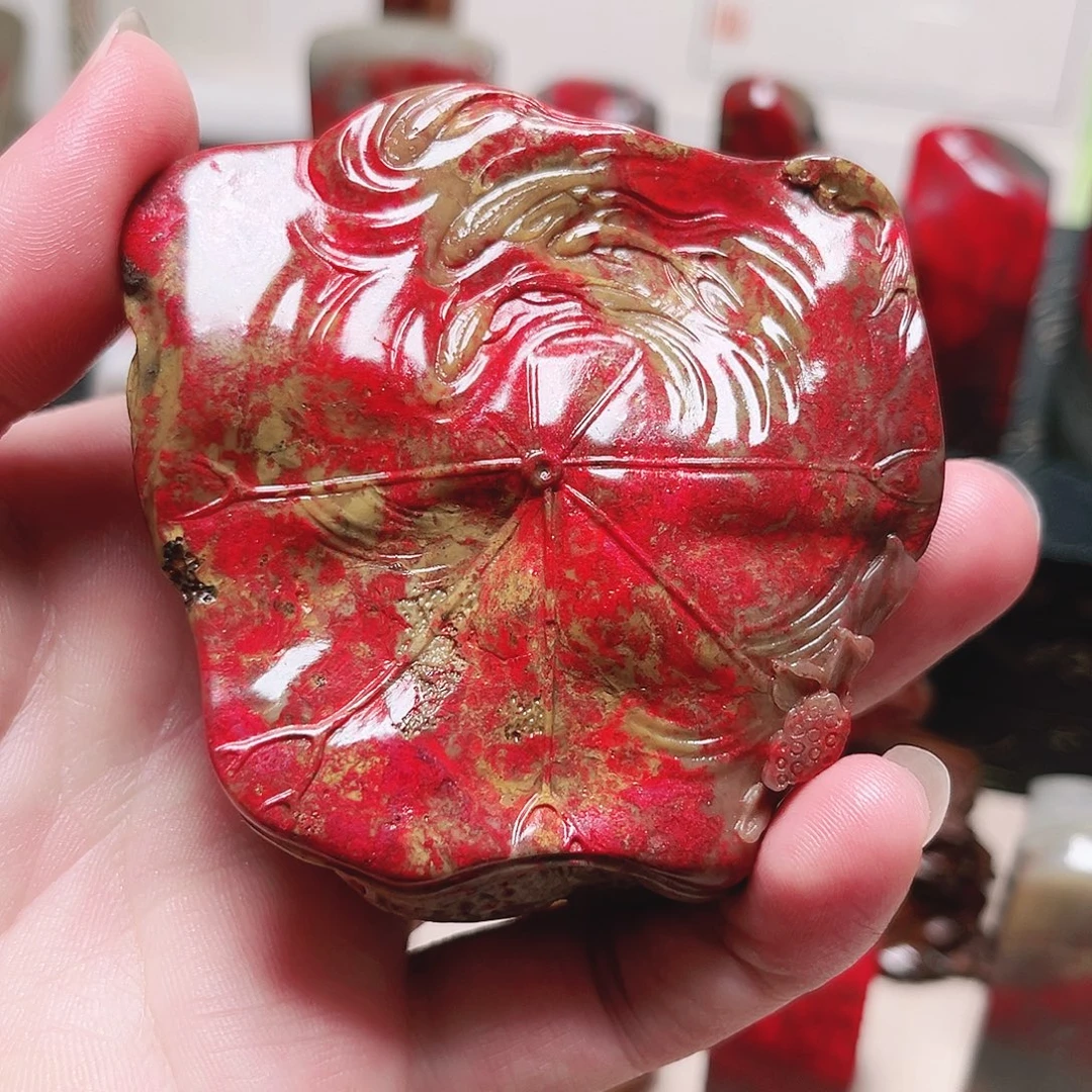 印石昌化石田黄鸡血摆件