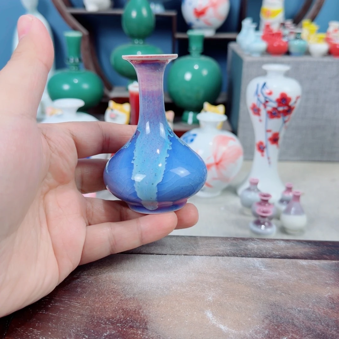 陶瓷手工小花器摆件