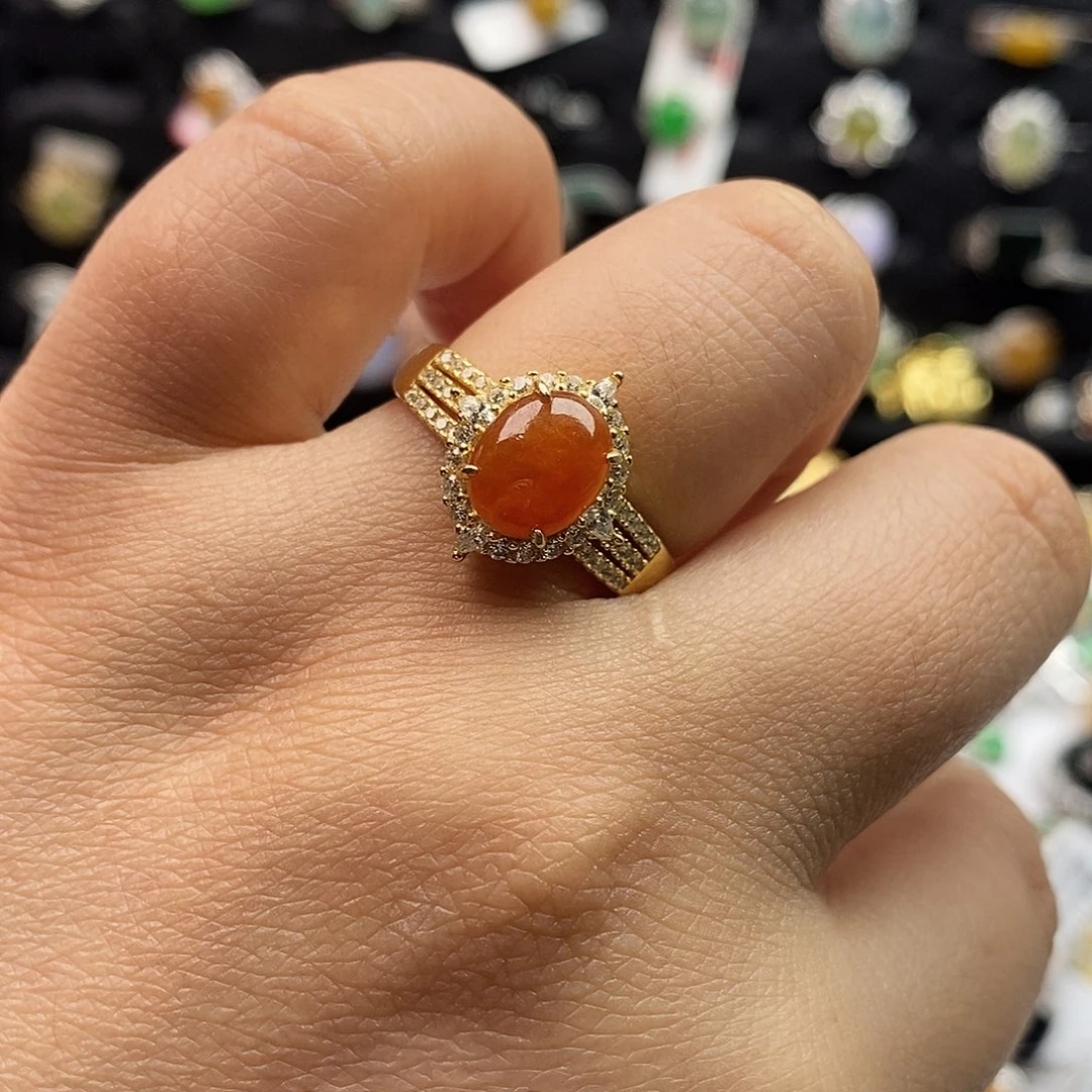 翡翠未镶嵌戒指翡翠