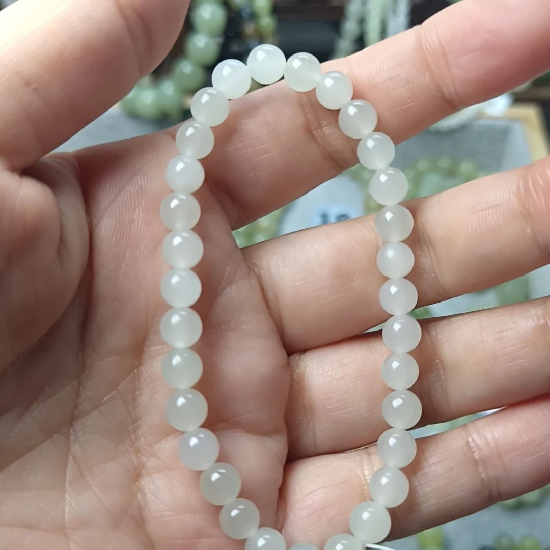 手链未镶嵌和田玉（糖玉）