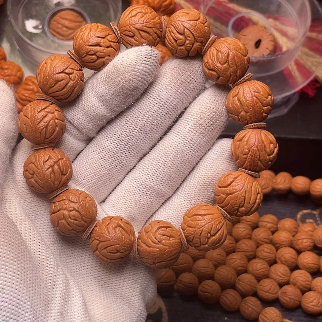 手串桃核精品红魔铁将军1.7