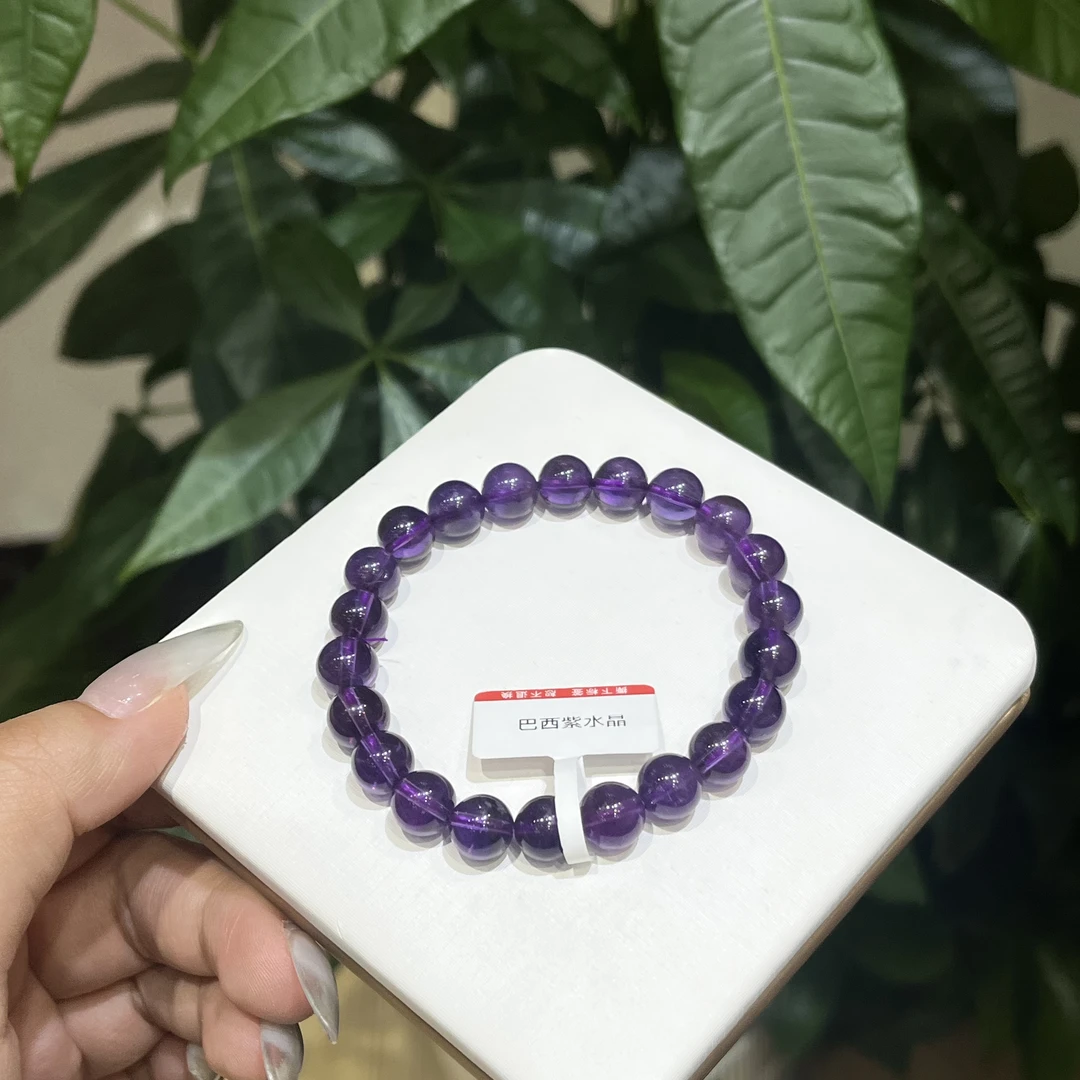 天然巴西紫水晶手串