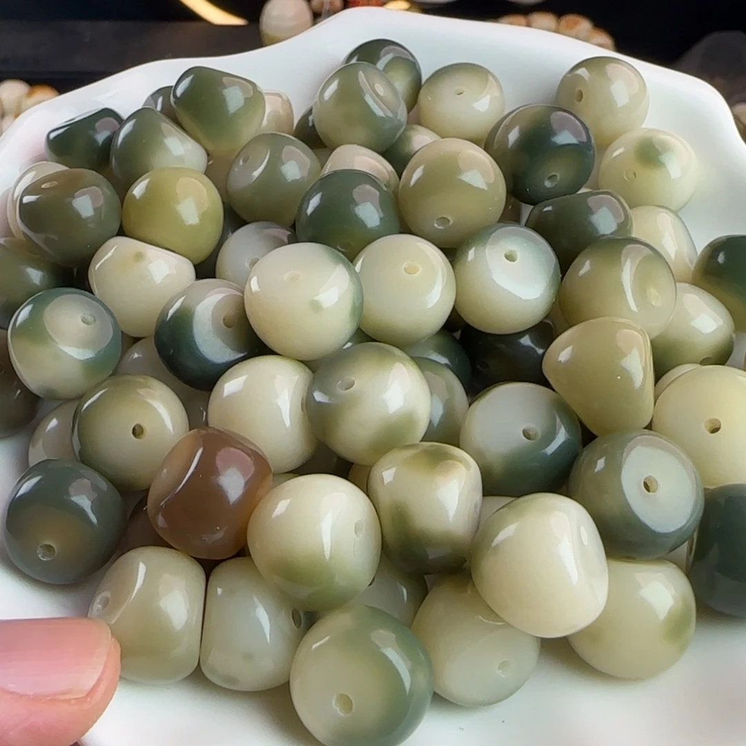 菩提根/象牙果吊坠卡14绿飘花蒜瓣20颗➕2颗