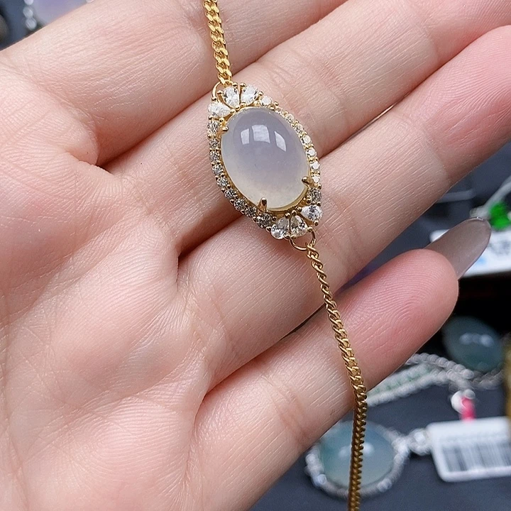 翡翠未镶嵌手链缅甸翡翠