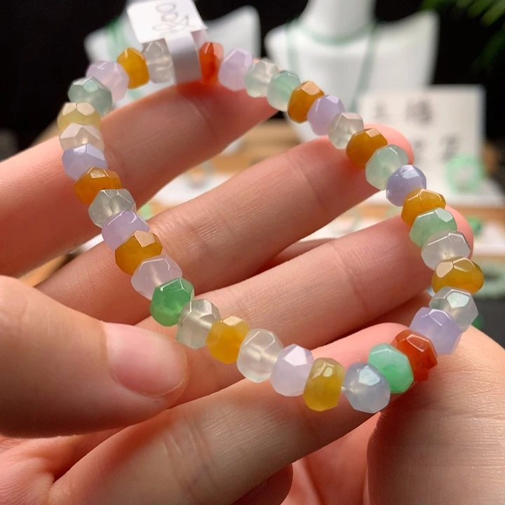 翡翠未镶嵌手串天然缅甸A货翡翠