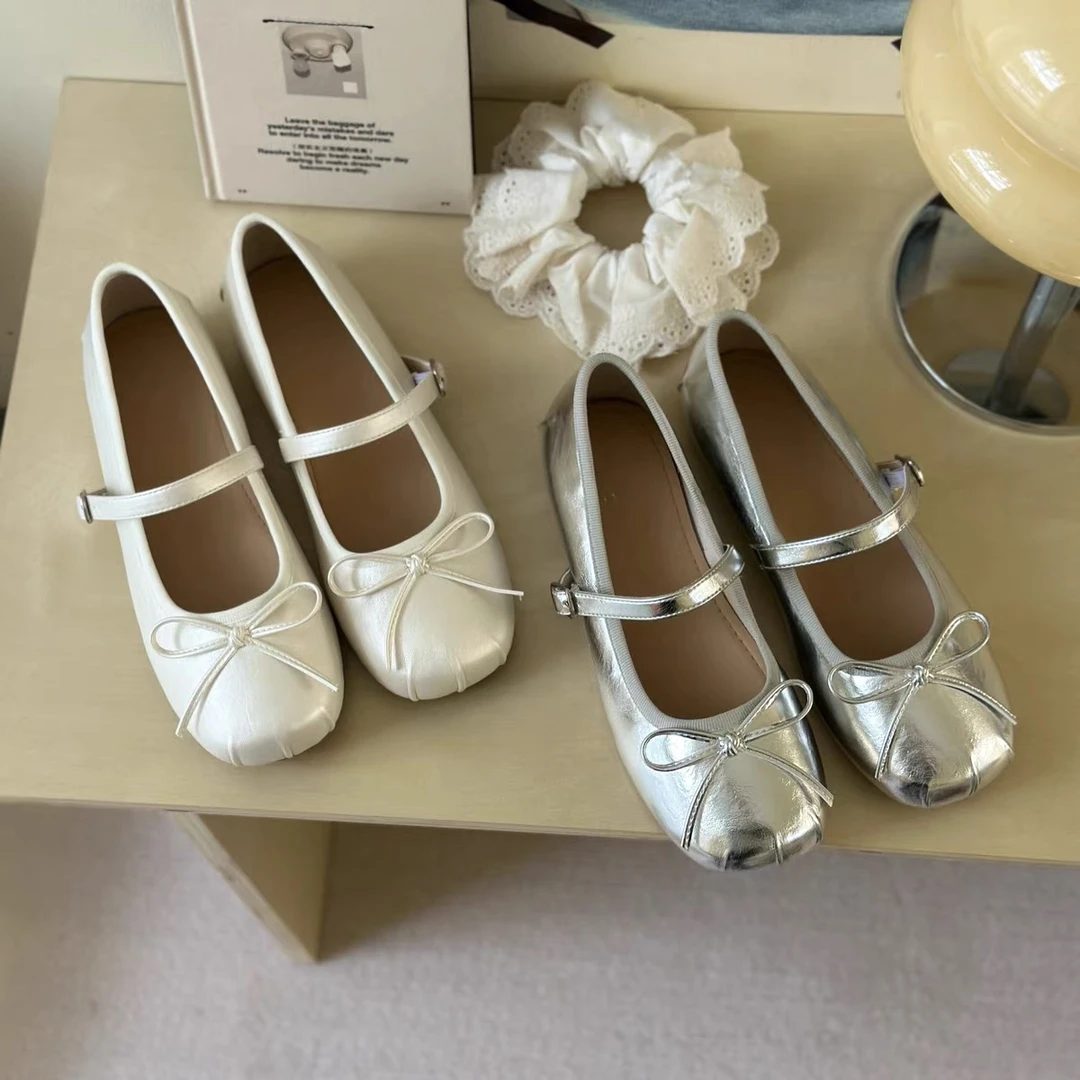 露赏 2025新款玛丽珍女法式芭蕾舞风软底小单鞋