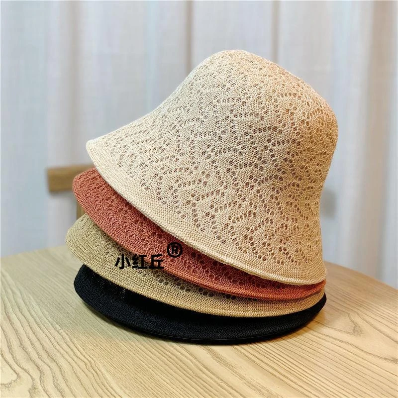 双面渔夫帽折叠镂空帽女百搭遮阳帽夏季薄款透气遮脸防晒帽太阳帽