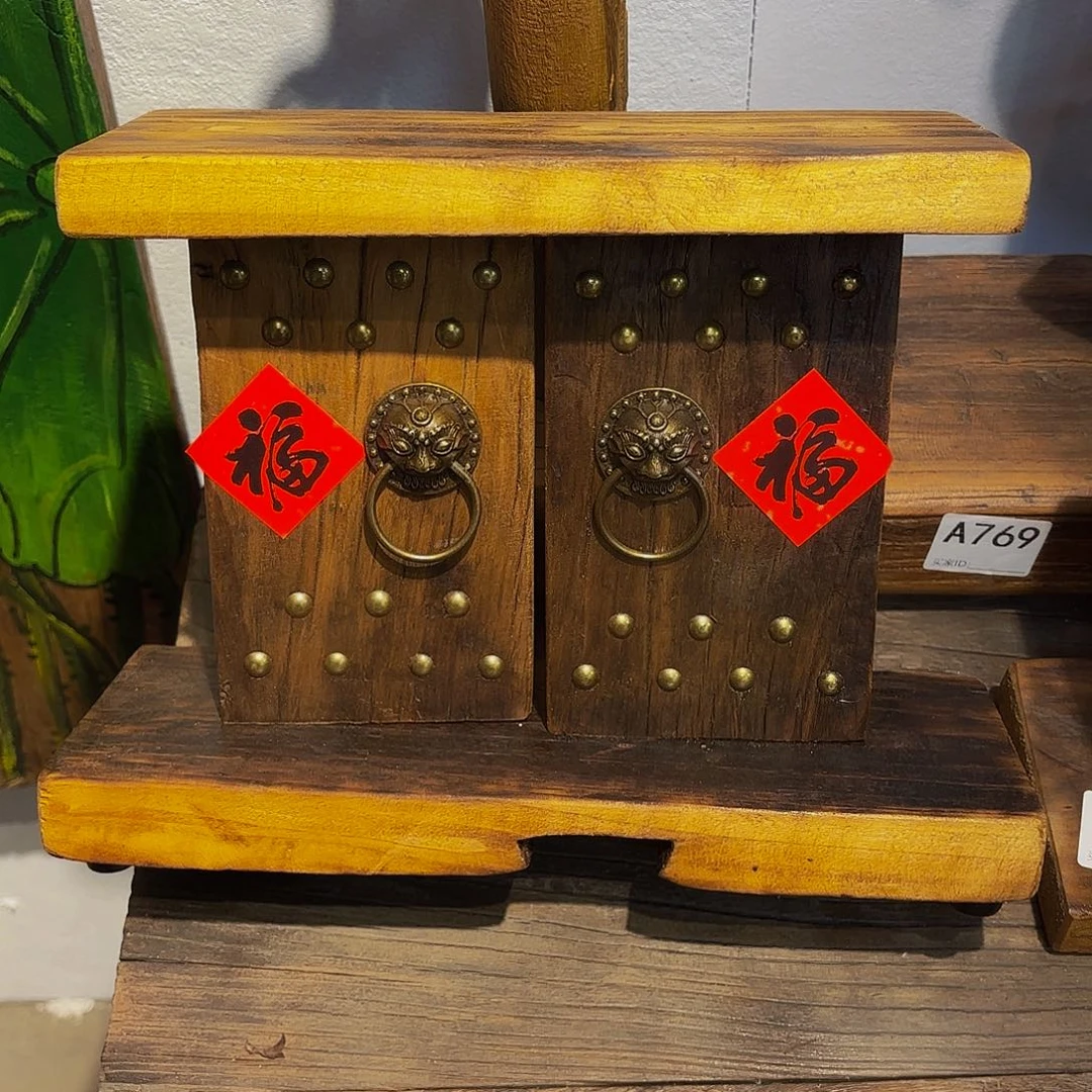 阿****侘寂风老门板桌摆