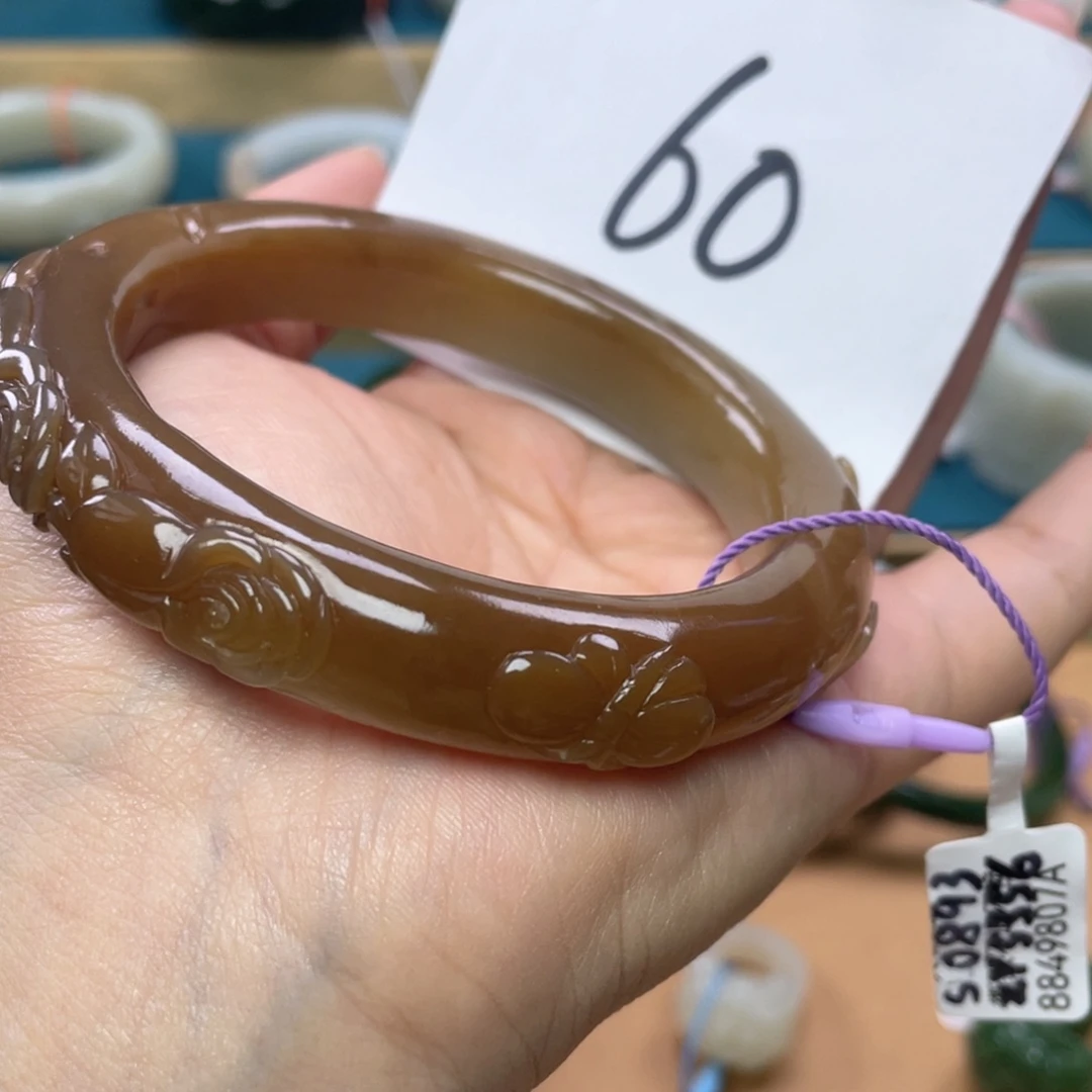 未镶嵌手镯和田玉圈口62