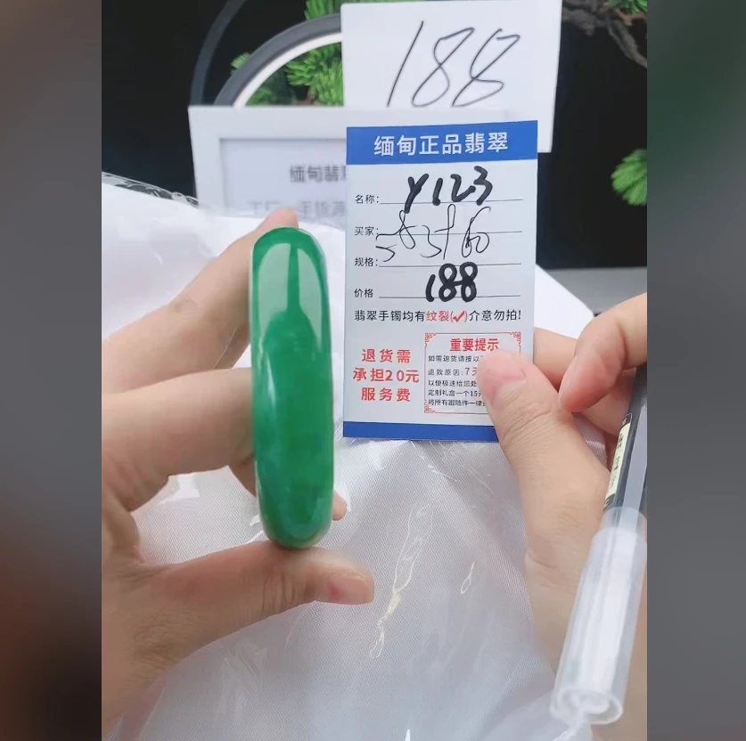 Y123【正品 缅甸翡翠】实物以直播间为准微色差
