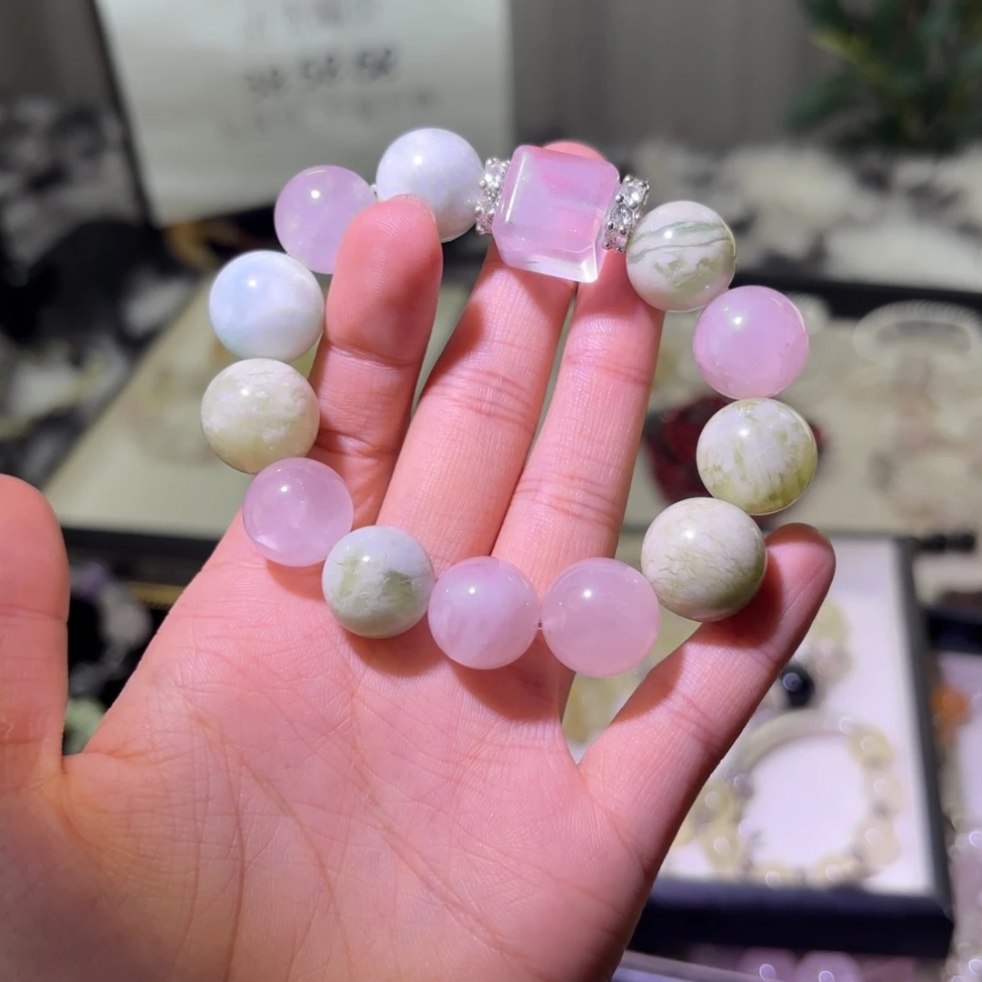 烟晶手链银S925镶嵌