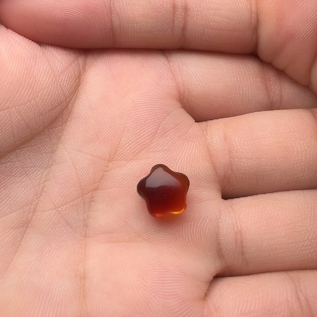 蜜蜡未镶嵌颈饰星星提溜（打孔不退换）