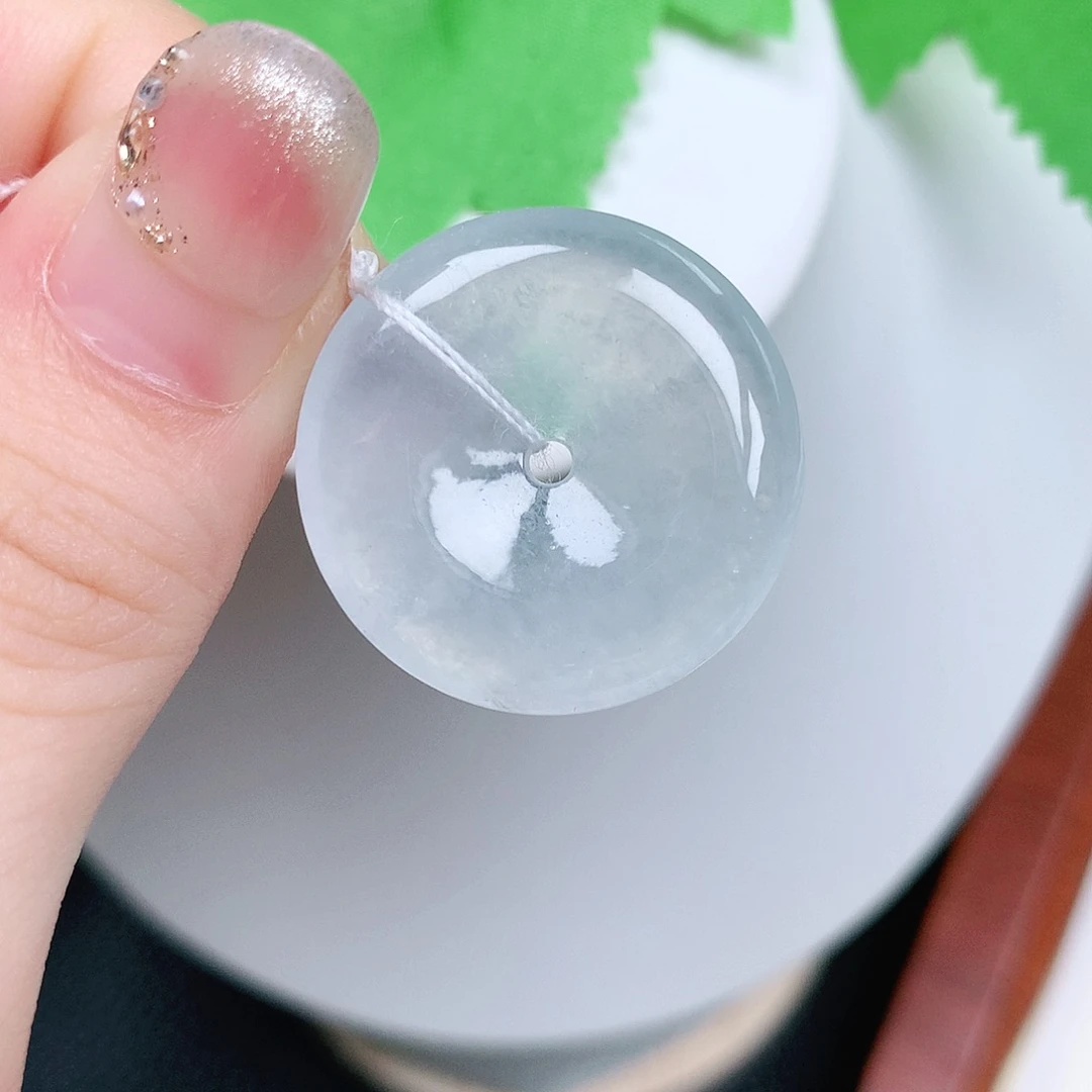 翡翠未镶嵌颈饰平安24.3-5.1