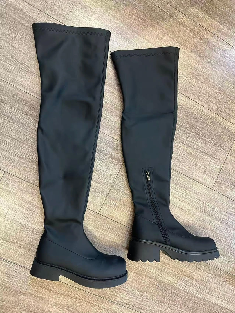 【shuge】过膝靴长筒靴长筒时装靴高筒靴秋冬过膝靴