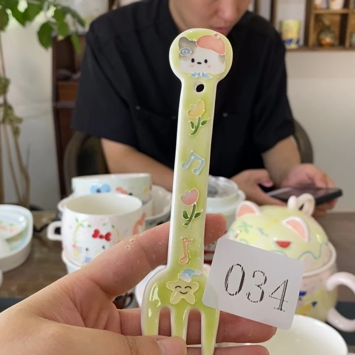 瓷片景德镇釉下彩手绘