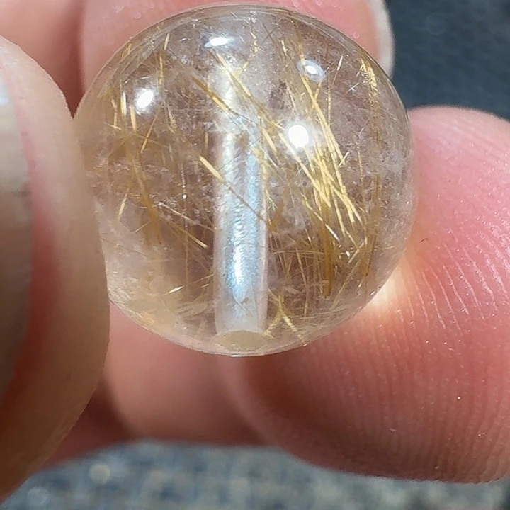 鸵***发晶颈饰未镶嵌你