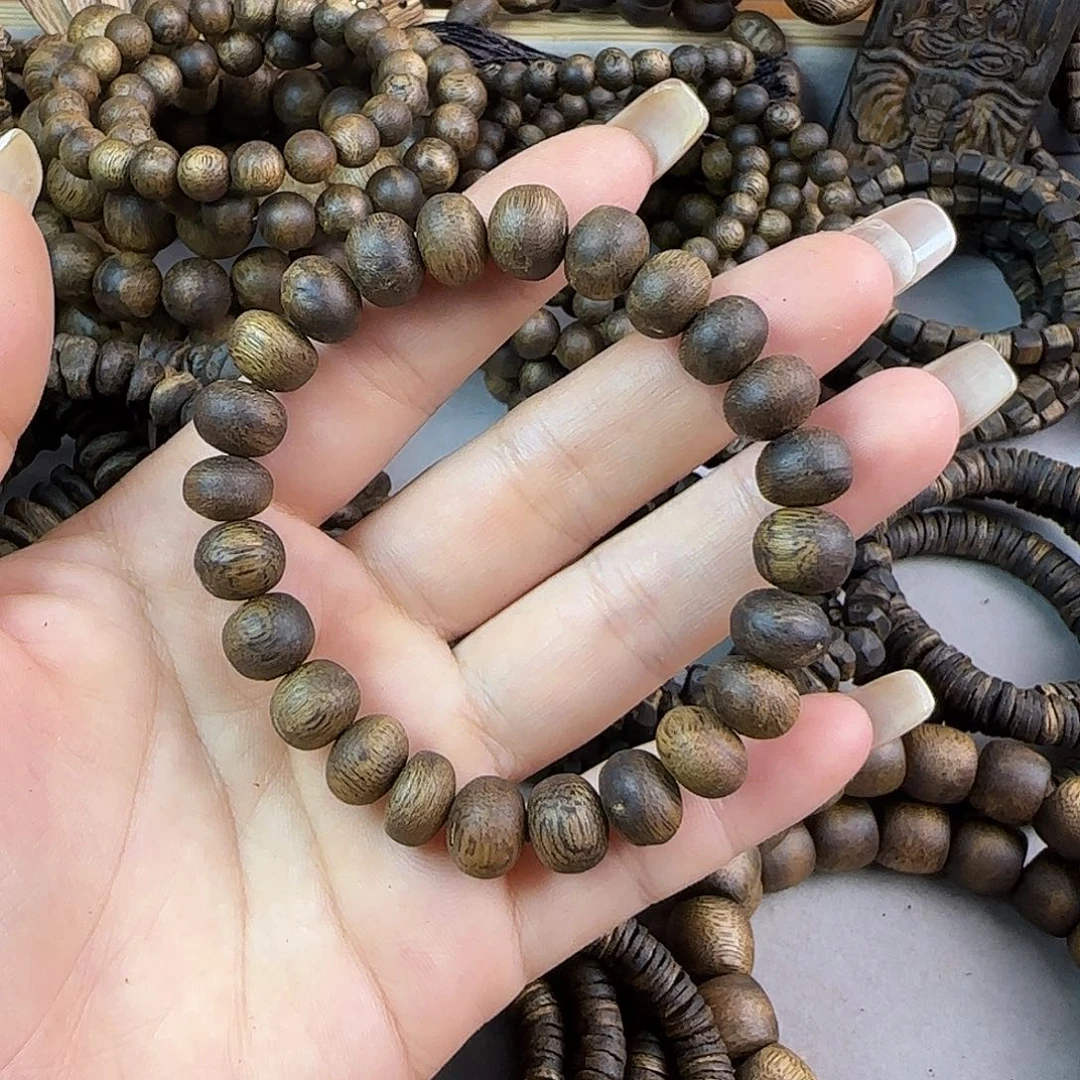 沉香沉香碎屑苹果珠卡10m