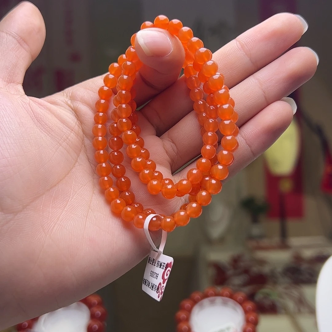 南红玛瑙银S925镶嵌保山