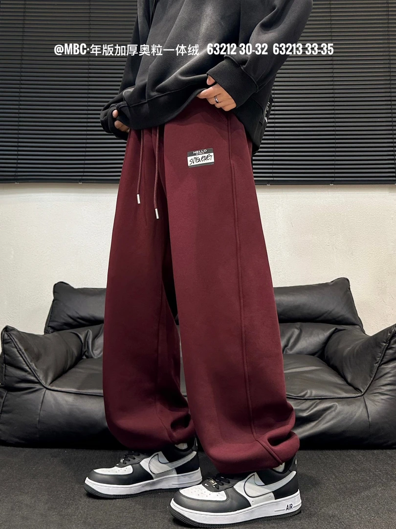 【3212】冬季青少年加绒休闲卫裤