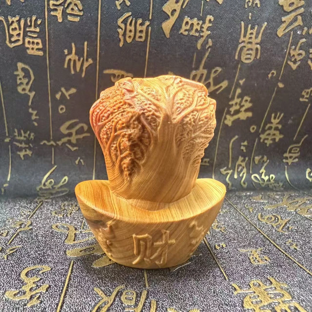 【福利放送】崖柏木雕刻微瑕疵品貔貅白菜百财桌面摆件