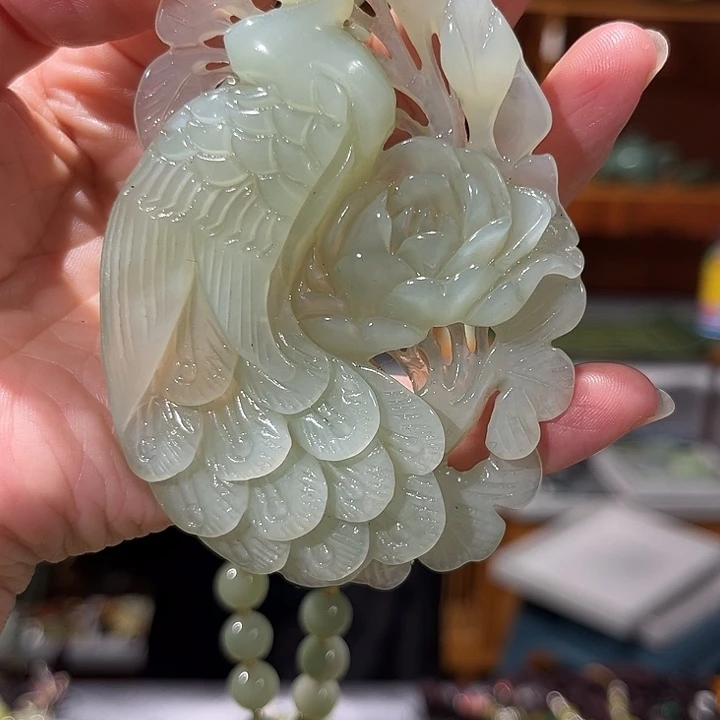 未镶嵌岫玉毛衣链