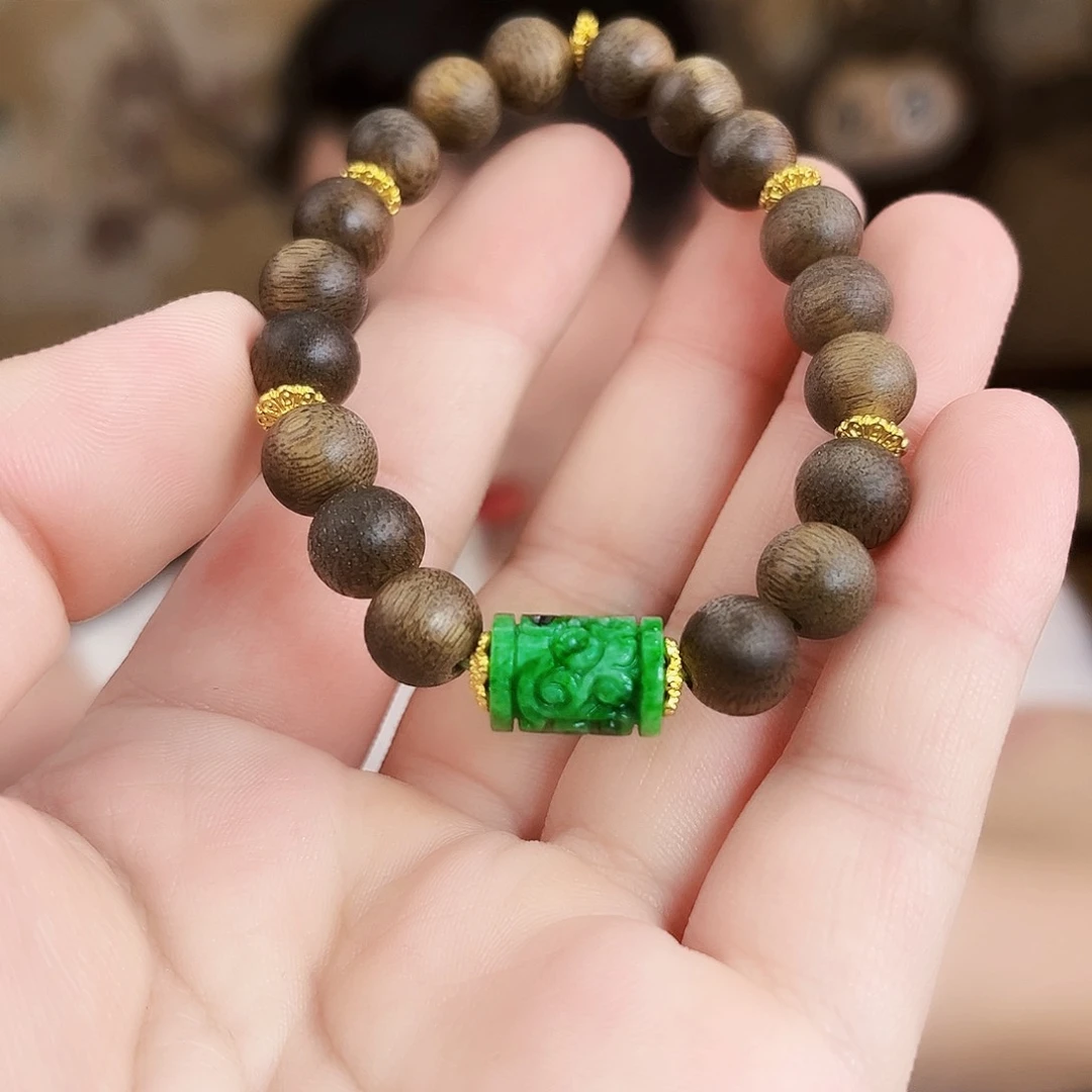 翡翠未镶嵌颈饰手链