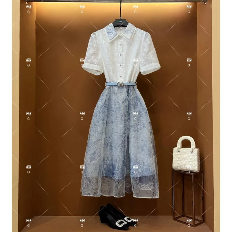 【G】春夏优雅百搭时尚中国风女装连衣裙 GS-55136