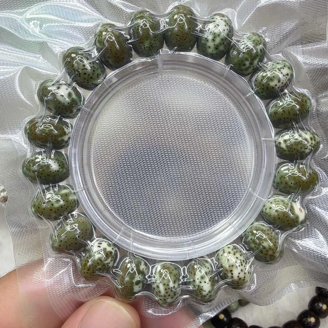星月菩提手串50绿星月菩提单圈苹果园15