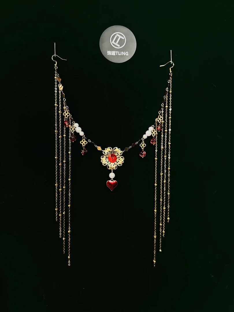 【心欢喜】饰逅原创爱心红色额饰头饰发饰