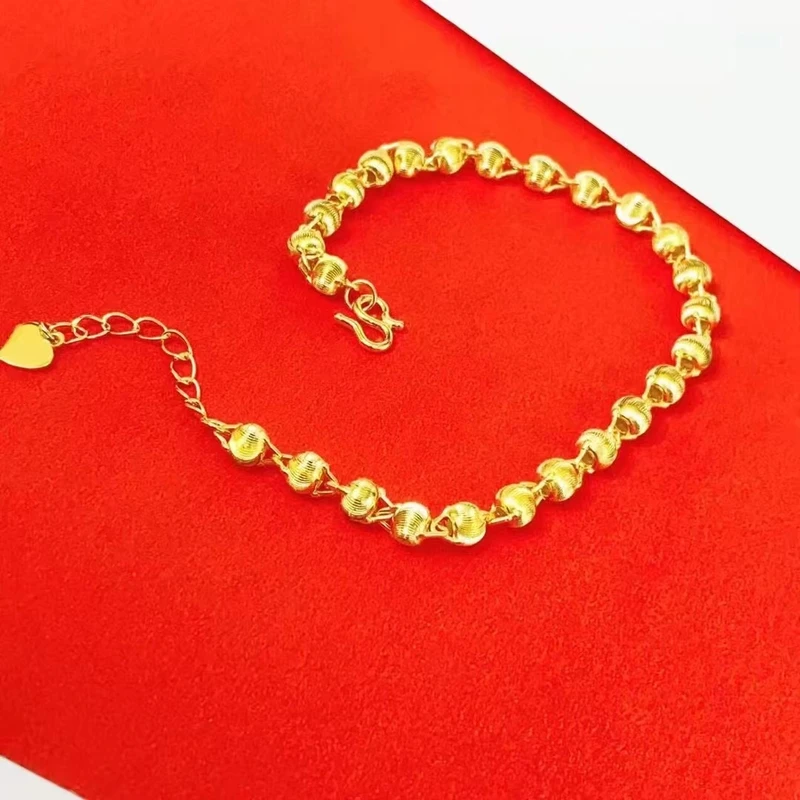 足银手链 猫眼珠珠手链时尚磨砂