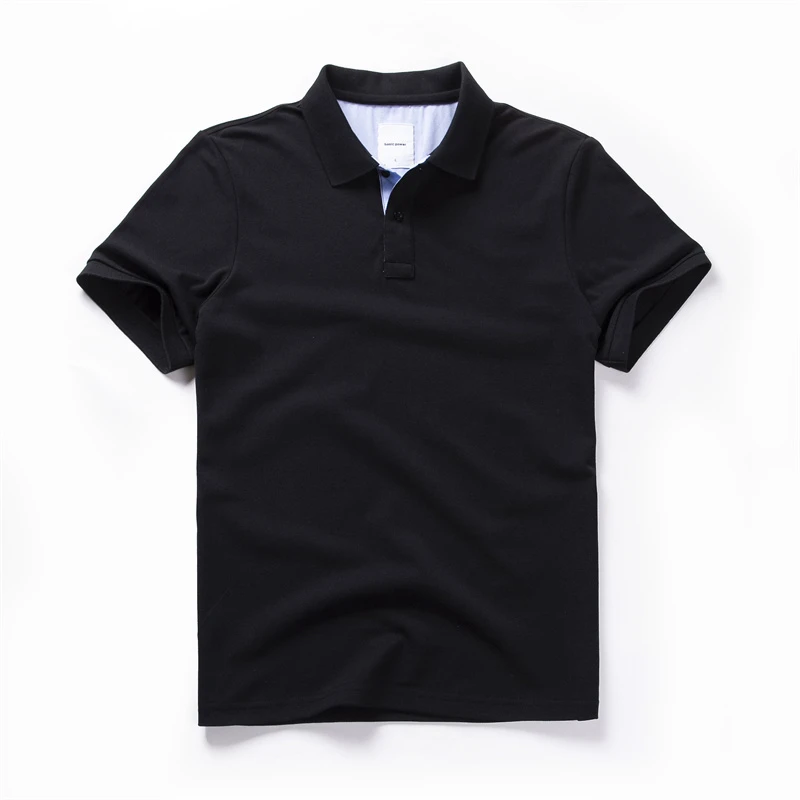 夏季宽松男士短袖Polo衫纯色简约百搭商务休闲T恤男多色系潮上衣