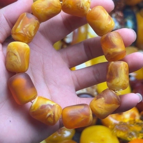 未镶嵌琥珀手链蜜蜡