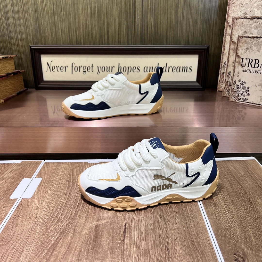 夏季新款时尚百搭透气低帮阿甘鞋网面鞋复古运动时尚休闲男鞋