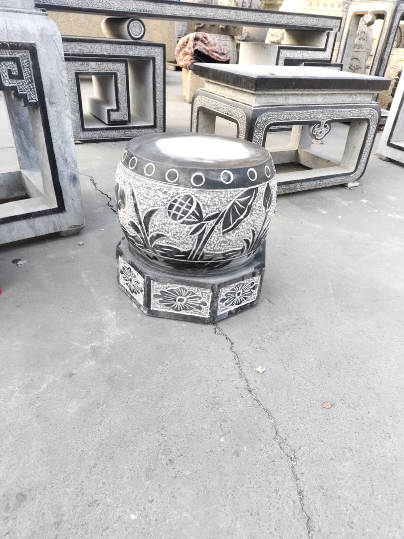 石雕石柱墩底座实心空心八角柱顶石庭院装饰