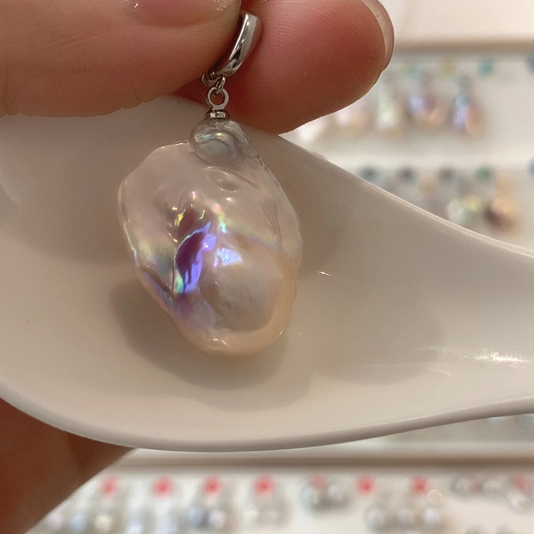 淡水珍珠颈饰银S925镶嵌