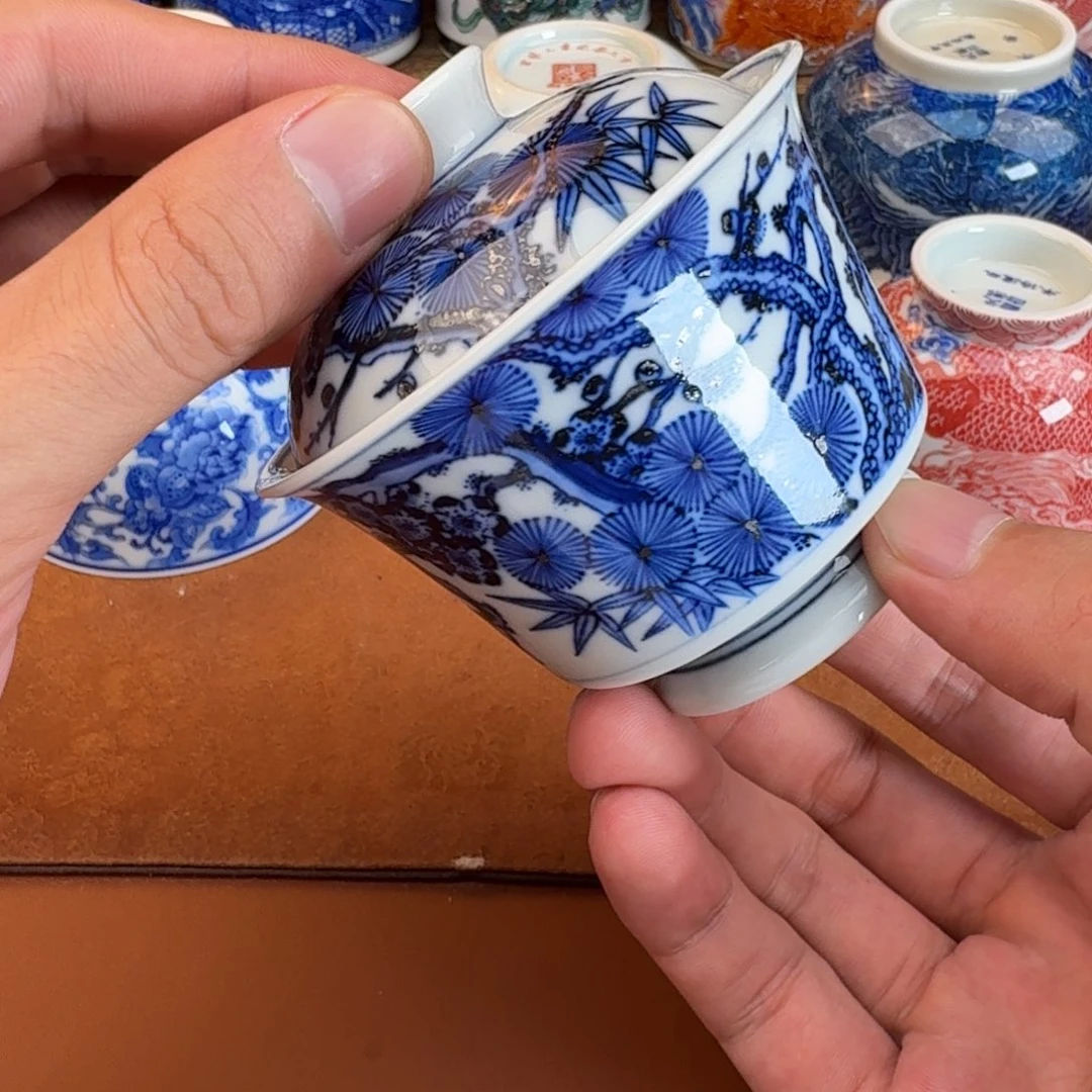 摆件景德镇瓷器手工手绘