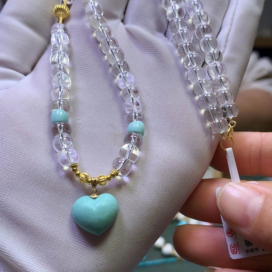 绿松石18K金镶嵌套装