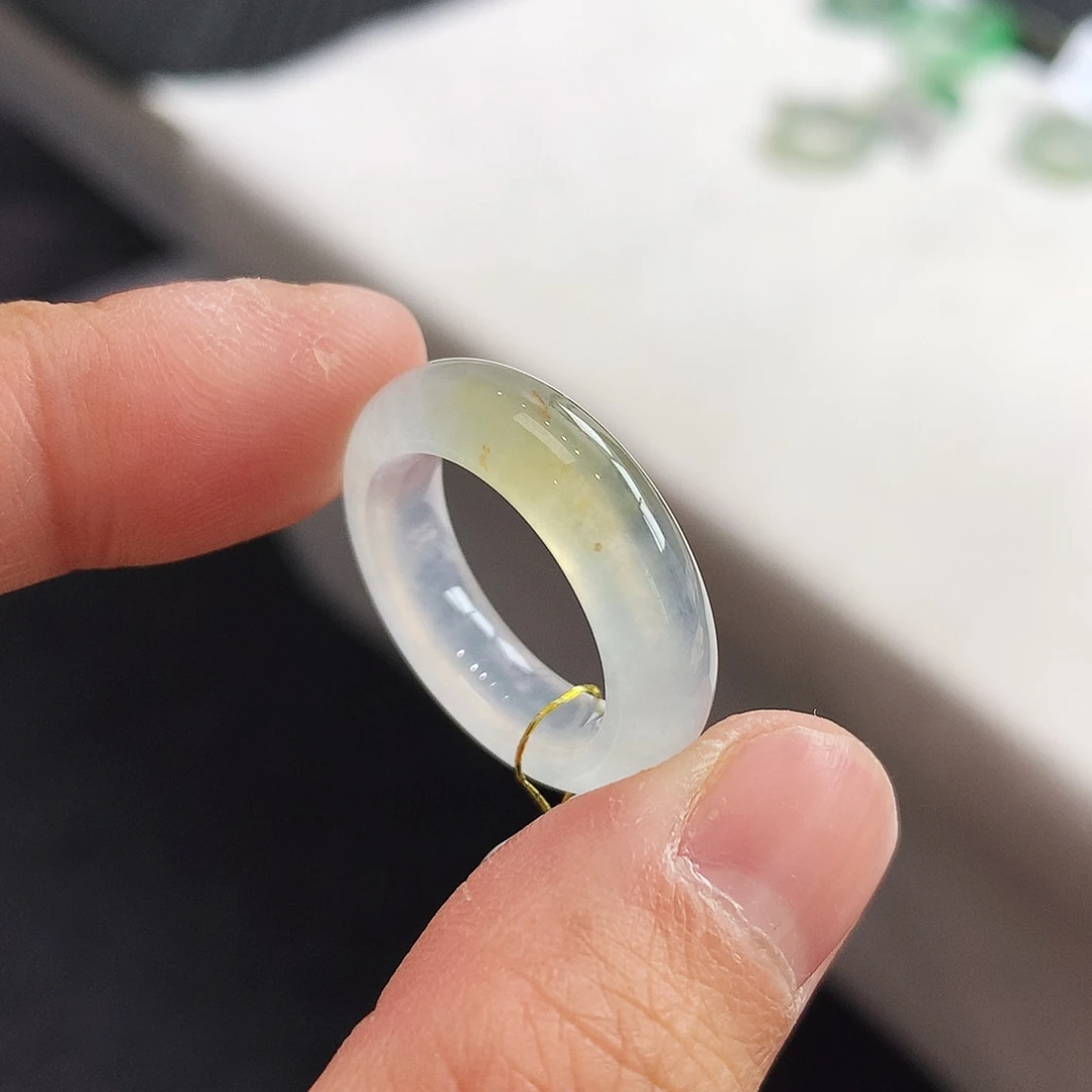 翡翠未镶嵌戒指13-14号