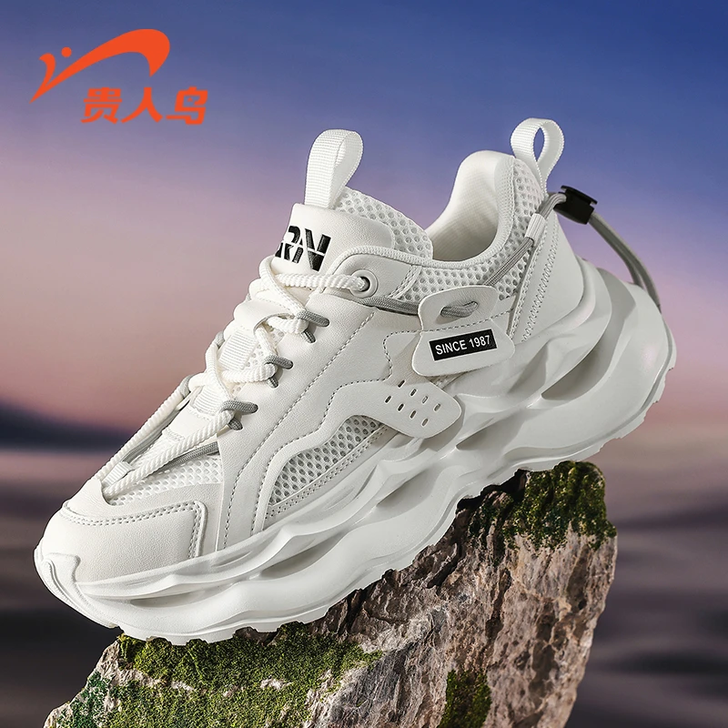 贵人鸟F388527男士百搭网面潮鞋子透气休闲时尚ins老爹鞋男厚底